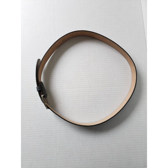 Haband Mens Genuine Bonded Leather Dress Belt 34 Grey Made in USA - Picture 8 of 9